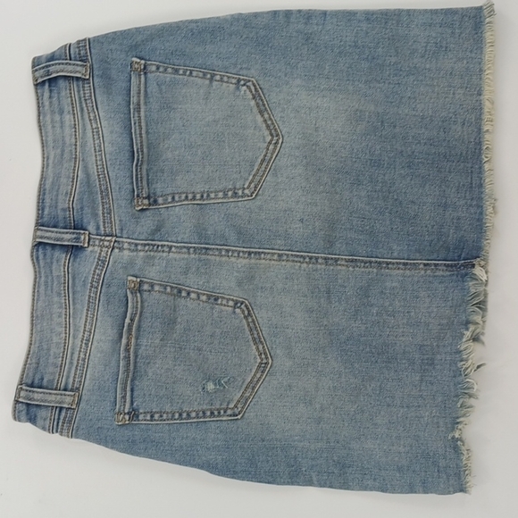 REWASH Denim Skirt Distressed Vintage Reunion Mini Jean Womens Size 3 - Picture 4 of 5